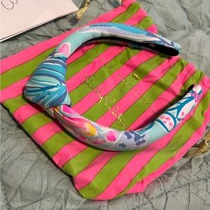 Lily Pulitzer x Lele Sadoughi slim knotted headband